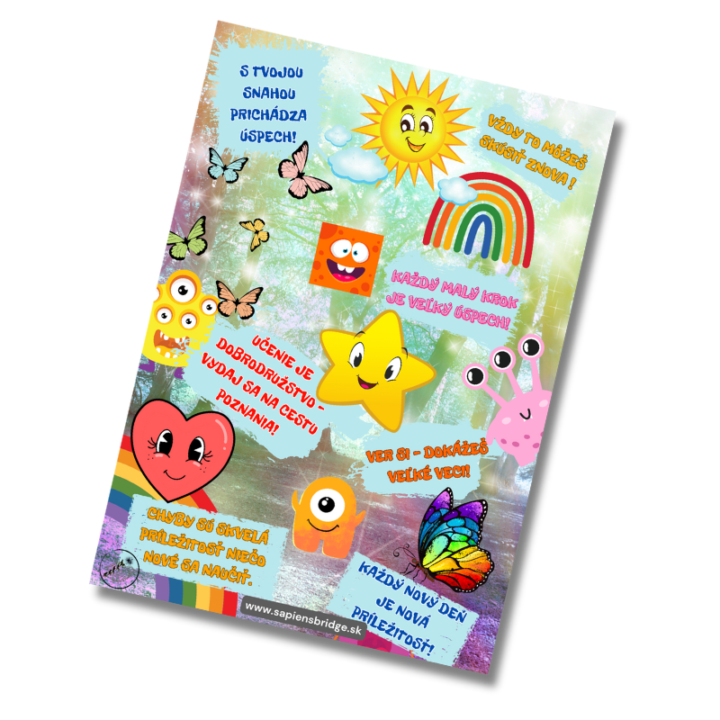 Motivačný plagát pre deti – náhľad produktu