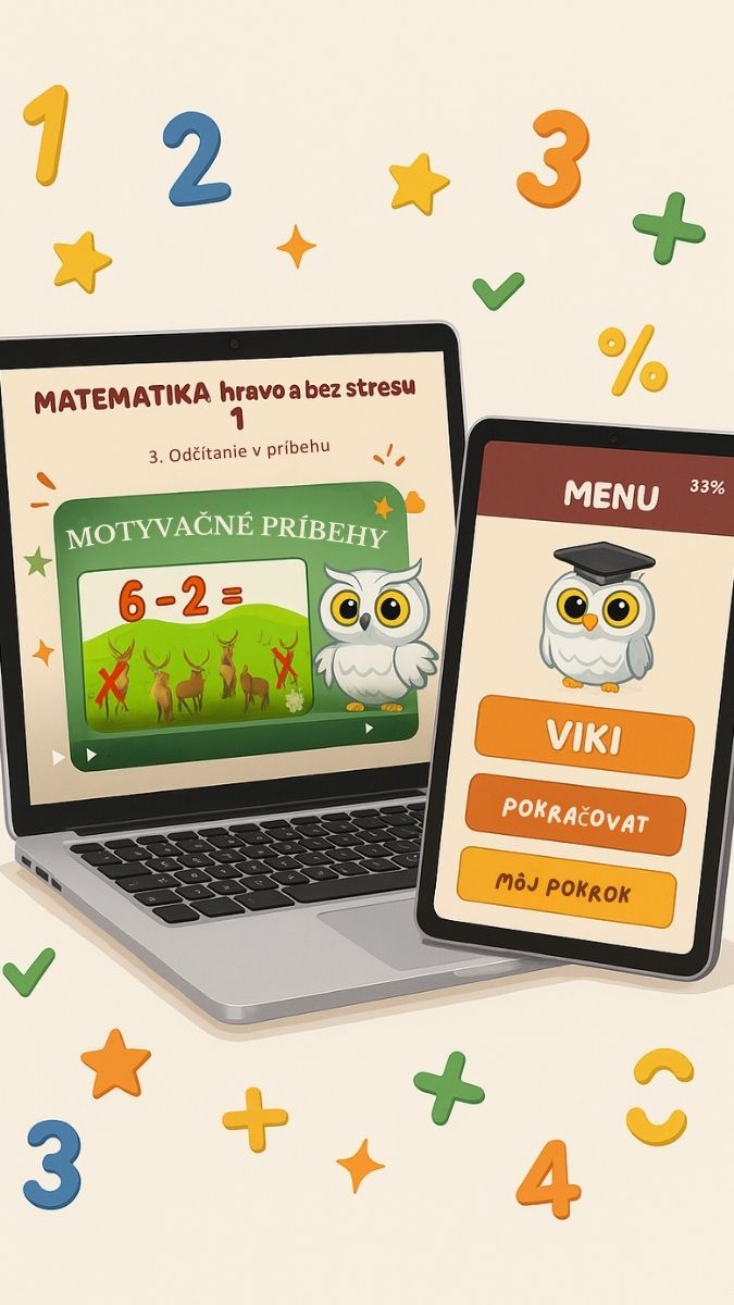 Matematika hravo a bez stresu - ukážka platformy