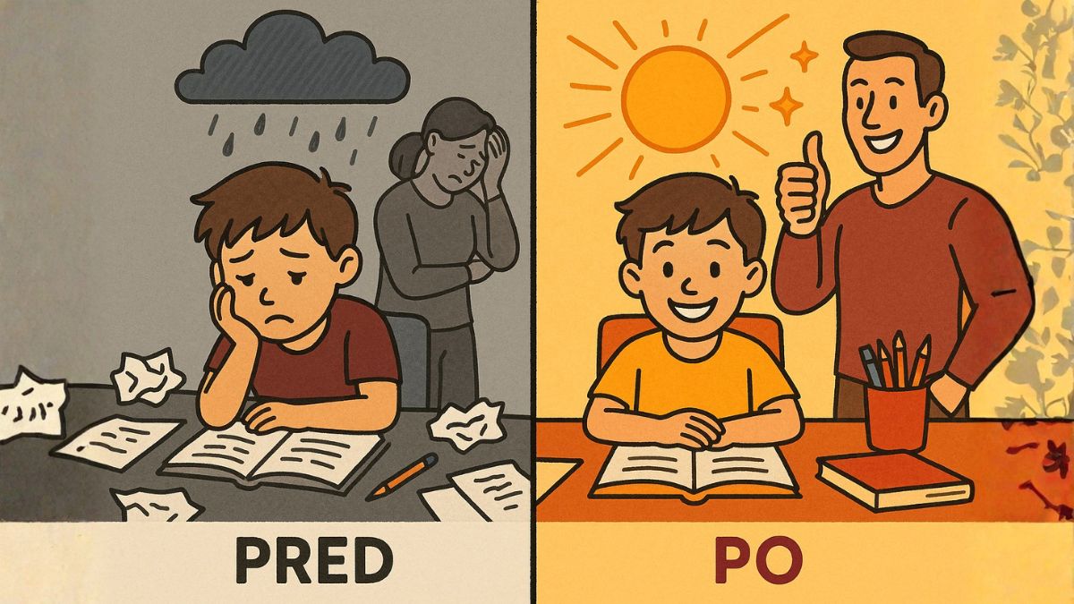 Transformácia dieťaťa - pred a po