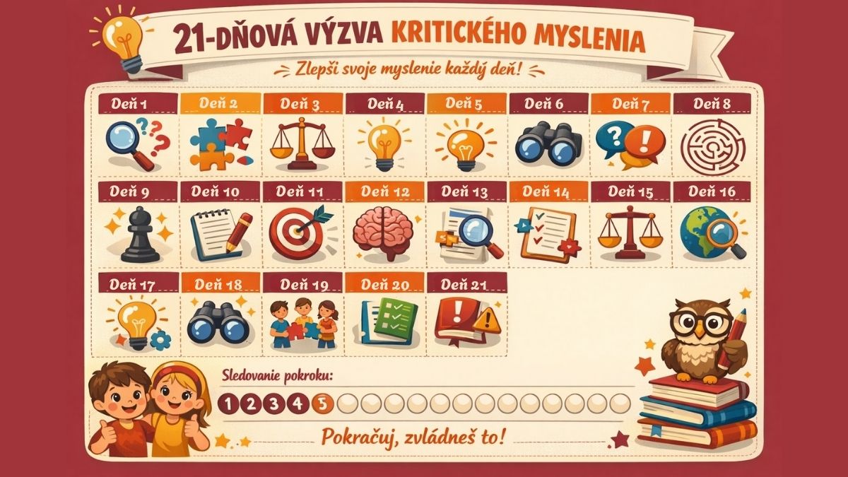 21-dňový kalendár s aktivitami kritického myslenia