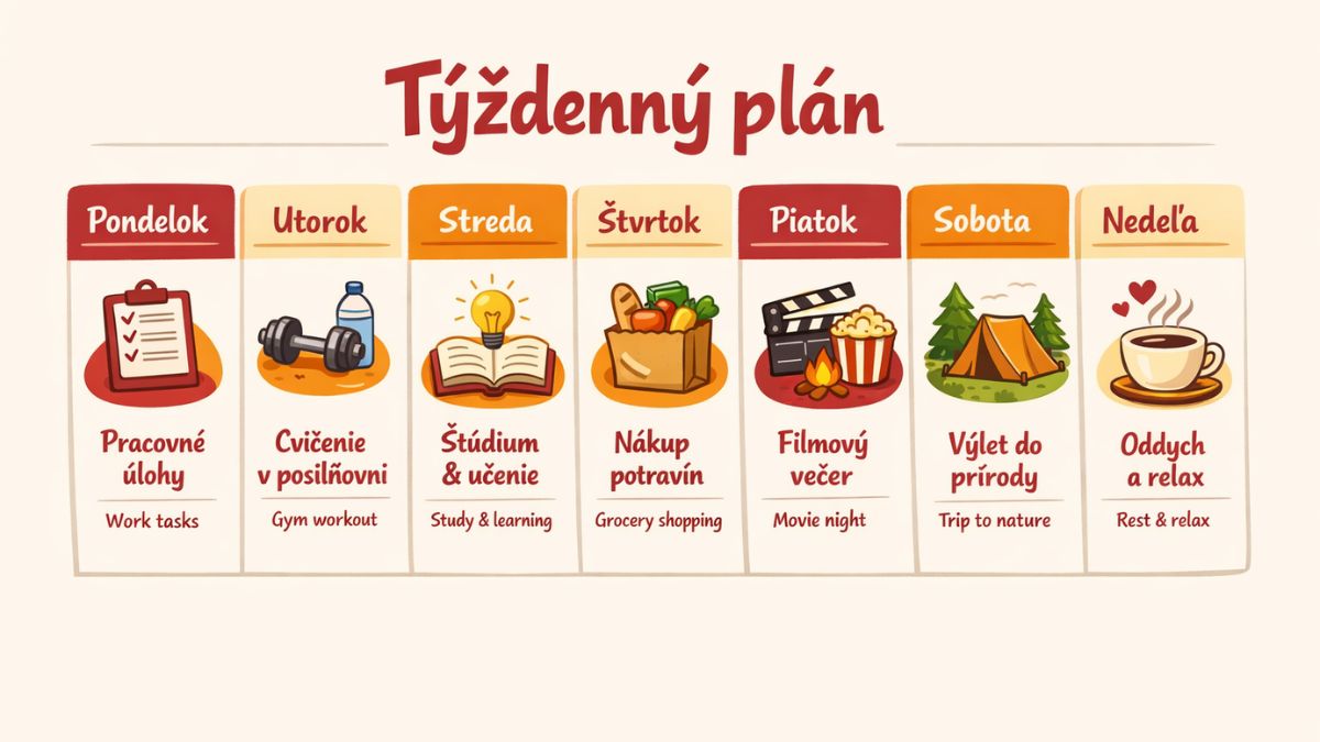 7-dňový kalendár s úlohami