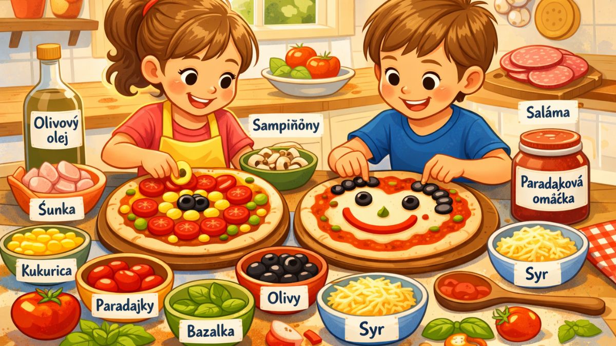 Deti robia pizzu