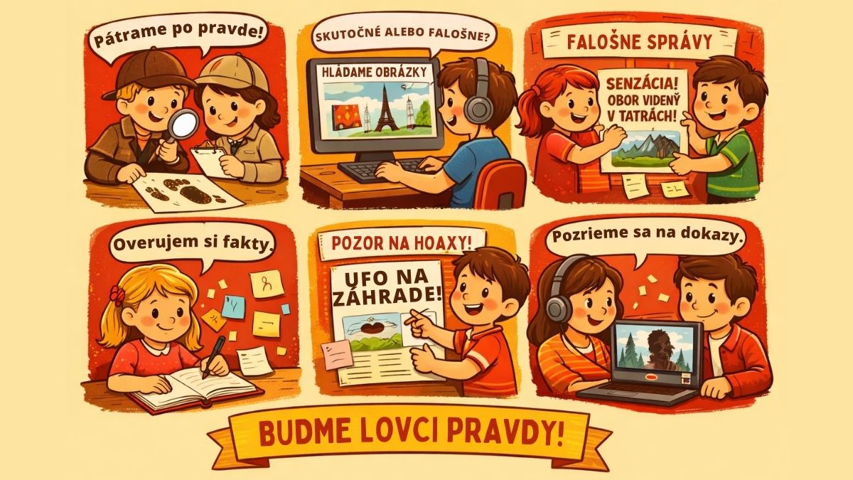 Deti robia zábavné fact-checking aktivity