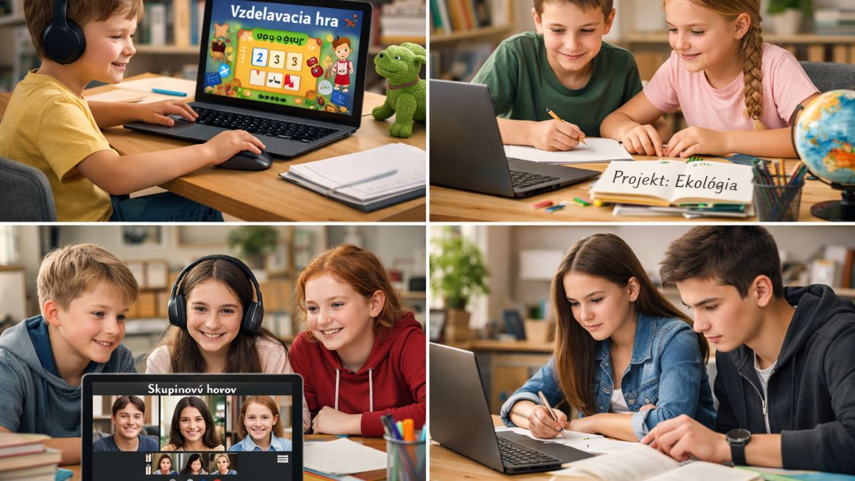 Deti rôzneho veku pri online učení