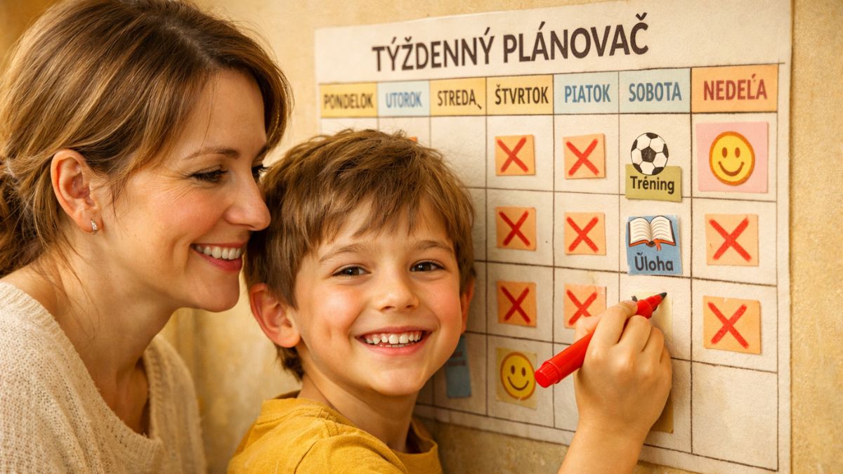 Rodič a dieťa sledujú spoločný 30-dňový plán budovania sebadôvery